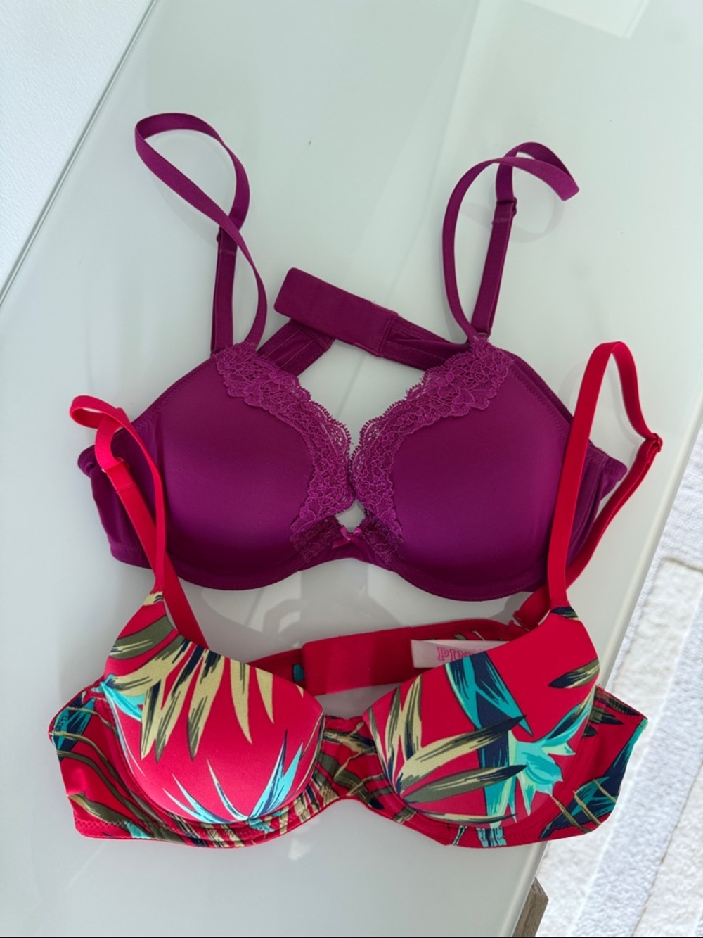 Bundle of 2 lightly padded bras 34A